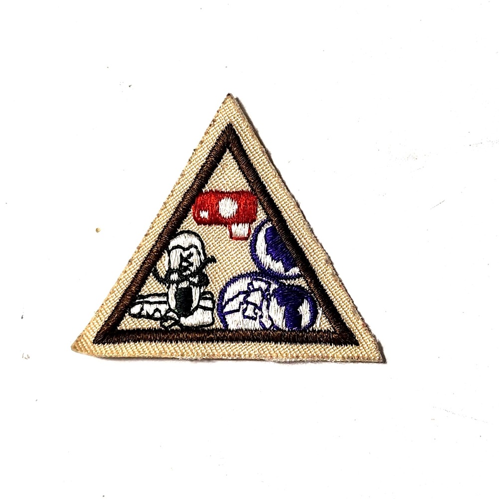 Girl Scouts Patch Sports Sneakers Basketball Baseball Triangle shape 2"